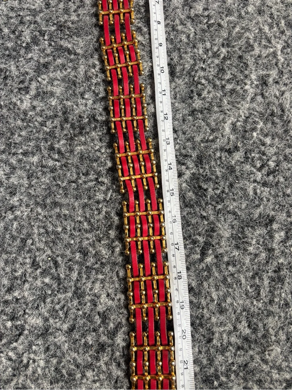 Italian calf leather vintage belt